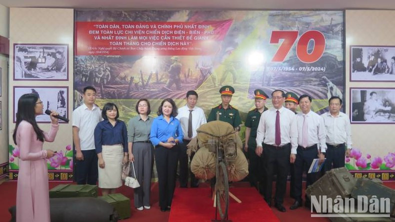 Visitors at the exhibition