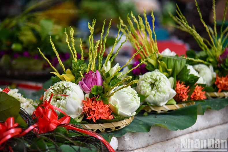 Trays of flower arrangements are also among the most sold items at the market. Trays of flower arrangements are also among the most sold items at the market.