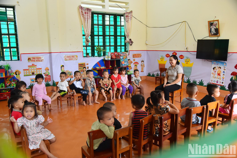 A class at Hop Thanh Kindergarten.