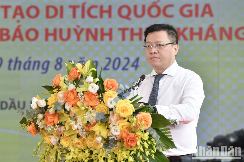 VJA Chairman Le Quoc Minh speaking at the inauguration ceremony