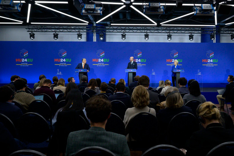Press conference at the informal meeting of heads of state or government of the European Union © Hungarian presidency