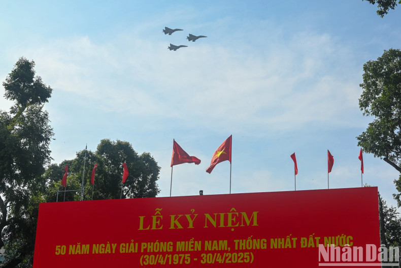 An aerial display by the air force at the event An aerial display by the air force at the event