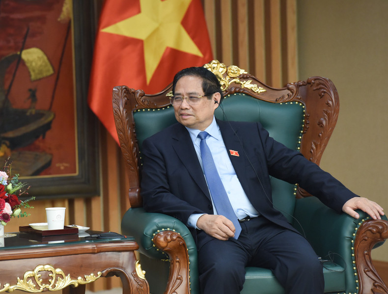 Prime Minister Pham Minh Chinh speaks at the event Prime Minister Pham Minh Chinh speaks at the event