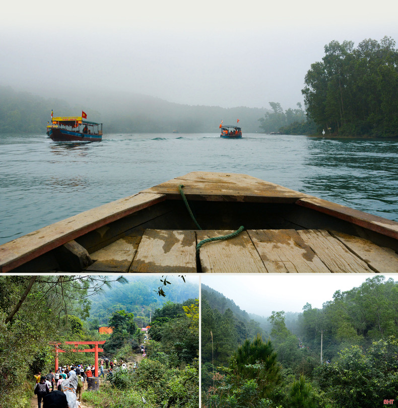 Huong Tich Pagoda attracts visitors not only for its breathtaking scenery but also as a repository of profound spiritual values. (Photo: baohatinh.vn) Huong Tich Pagoda attracts visitors not only for its breathtaking scenery but also as a repository of profound spiritual values. (Photo: baohatinh.vn)
