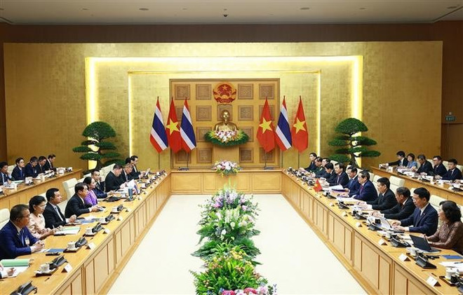 Vietnamese, Thai PMs co-chair 4th Joint Cabinet Retreat ảnh 1 Vietnamese, Thai PMs co-chair 4th Joint Cabinet Retreat ảnh 1