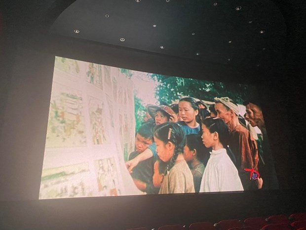 A scene of a documentary film screened at the event (Source:VOV)