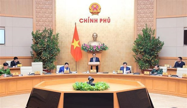 At the Government's session on law building on February 27. (Photo: VNA) At the Government's session on law building on February 27. (Photo: VNA)