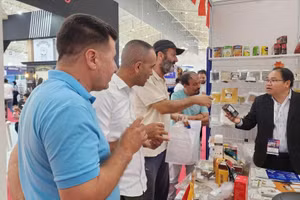 The Vietnamese booth at the Algiers International Fair 2026 (Photo: VNA)