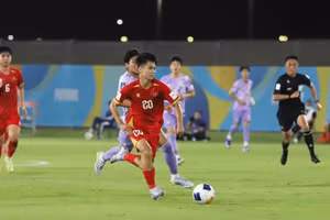 Viet Nam U17s opened the scoring but could not protect their lead. (Photo: VFF)
