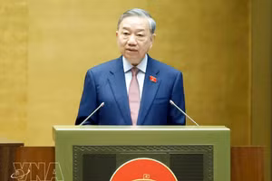 Party General Secretary To Lam addresses the opening of the first session of the 16th National Assembly in Ha Noi on April 6. (Photo: VNA)
