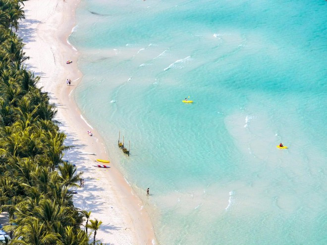 The beauty of beaches such as Bai Kem makes international travelers increasingly fall in love with Phu Quoc (Photo: Sun Group) The beauty of beaches such as Bai Kem makes international travelers increasingly fall in love with Phu Quoc (Photo: Sun Group)
