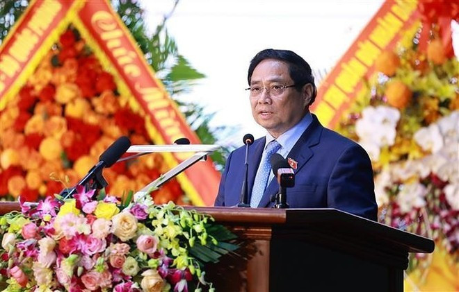 Prime Minister Pham Minh Chinh speaks at the ADAF’s ceremony (Photo: VNA) Prime Minister Pham Minh Chinh speaks at the ADAF’s ceremony (Photo: VNA)