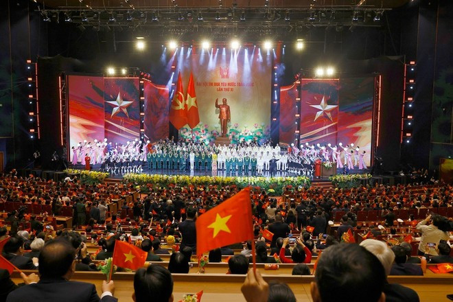 An overview of the 11th National Patriotic Emulation Congress in Ha Noi on December 27. (Photo: VNA)