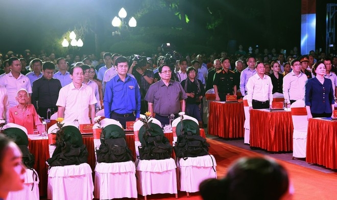 Prime Minister Pham Minh Chinh and delegates at the ceremony (Photo: VNA) Prime Minister Pham Minh Chinh and delegates at the ceremony (Photo: VNA)