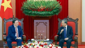 Party General Secretary To Lam receives US Ambassador Marc Evans Knapper in Ha Noi on January 9, 2026. Photo: VNA
