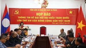At the press briefing on the 14th National Congress of the Communist Party of Viet Nam (CPV) (Photo: VNA)