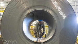 Steel products of Hoa Phat Group. (Photo: VNA)