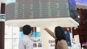 Investors monitor stock market movements at the Ho Chi Minh City Stock Exchange (HOSE). (Photo: VNA)
