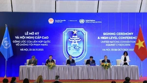 Press conference highlights key outcomes of Ha Noi Convention signing (Photo: VNA)