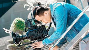 Director Nguyen Thanh Paven on location.