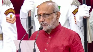 Chandrapuram Ponnusami Radhakrishnan, Chairman of the Rajya Sabha (upper house) and Vice President of India. (Photo: PTI)