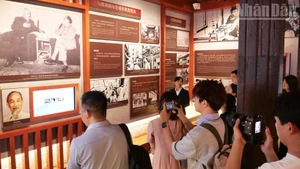 Tourists visit the Ho Chi Minh Memorial Site in Kunming City, Yunnan Province, China.
