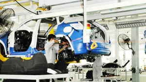 Assembly line at Truong Hai Auto Corporation. (Photo: NAM ANH)