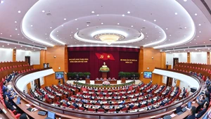 The 12th plenum of the 13th Party Central Committee solemnly opens in Ha Noi.