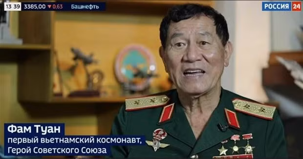 The first astronaut of Vietnam Pham Tuan (Photo: VNA) 