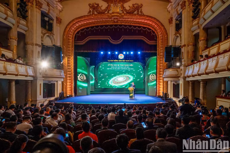 A view of the ceremony to honour outstanding farmers and cooperatives in 2024