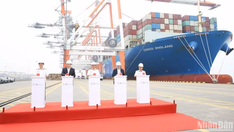 At the ceremony to welcome the one-millionth TEU in 2024. 