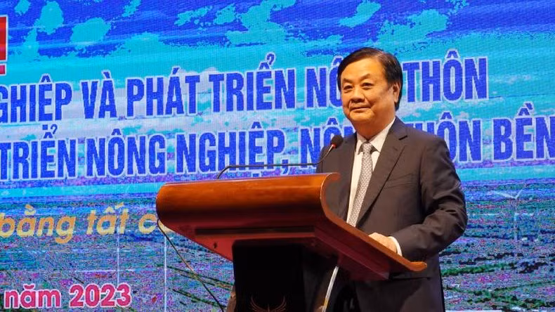 Minister of Agriculture and Rural Development Le Minh Hoan speaking at the conference (Photo: NDO)