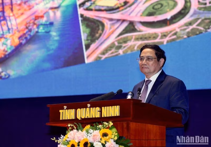PM Pham Minh Chinh speaking at the conference (Photo: TRAN HAI/NDO)