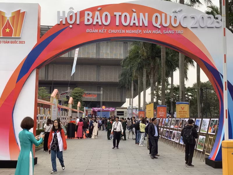 The 2023 National Press Festival at the Hanoi Museum (photo: baotintuc.vn)