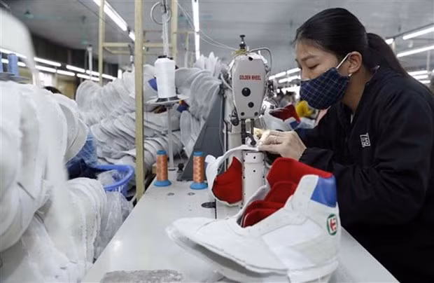 A shoe factory in Hanoi. (Photo: VNA)