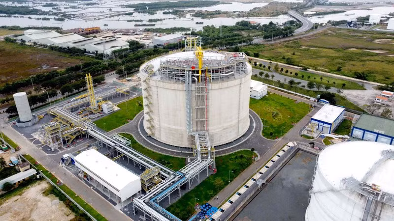 Thi Vai LNG warehouse in Ba Ria - Vung Tau province (Photo: NDO)