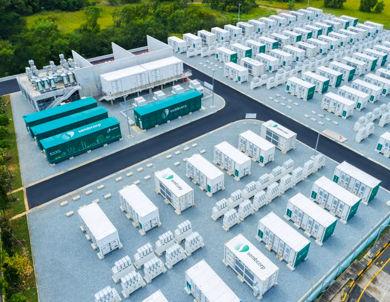 The 200MW project on Jurong Island. (Photo: Sembcorp)