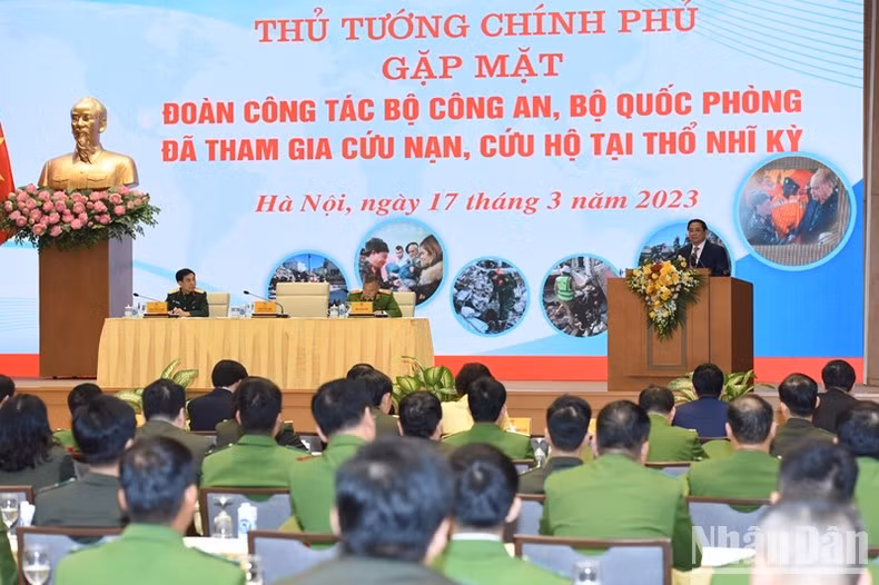 PM Pham Minh Chinh speaks at the event (Photo: NDO)