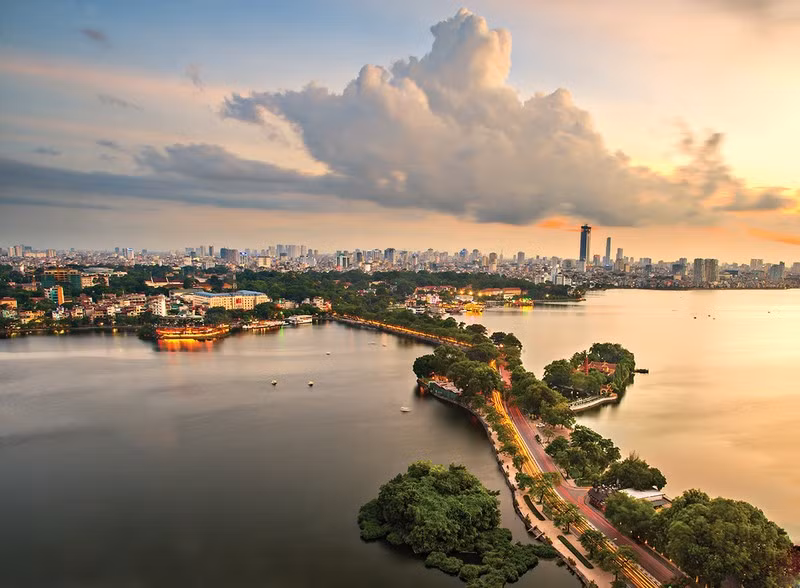 A corner of Hanoi seen from above. (Photo: Vietnam National Administration of Tourism)