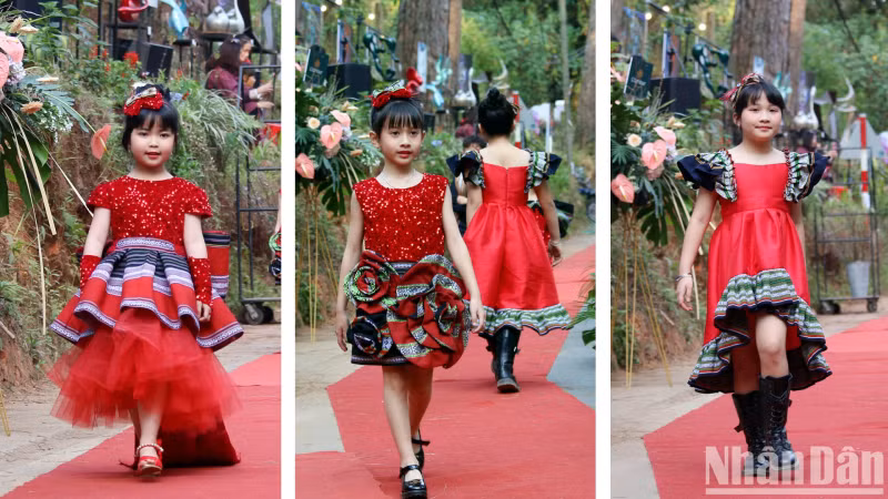 With the main red tone, the event has made the mountain town space more cheerful, especially with Lunar New Year 2024 approaching. With the main red tone, the event has made the mountain town space more cheerful, especially with Lunar New Year 2024 approaching.