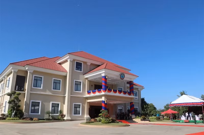 The new headquarters of the Central Committee of the Cambodian Veterans’ Association. 