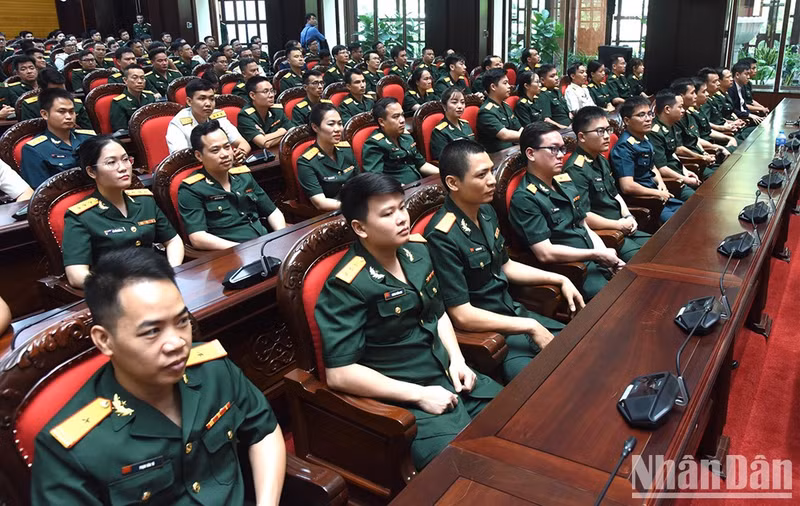 Delegates attend the ceremony.
