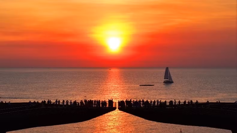The beauty of Kiss Bridge — a popular tourist attraction in Phu Quoc. The beauty of Kiss Bridge — a popular tourist attraction in Phu Quoc.