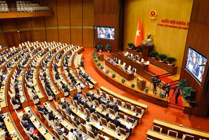 At the ongoing ninth extraordinary session of the National Assembly on February 19. (Photo: VNA)