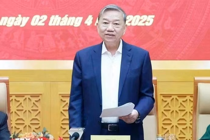 Party General Secretary To Lam addresses the meeting. (Photo: VNA)