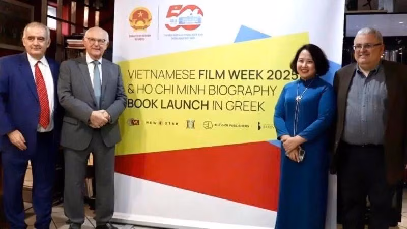 Delegates at the opening ceremony of the Vietnamese Film Week 2025 Greece on May 12 (Photo: Vietnamese Embassy in Greece)
