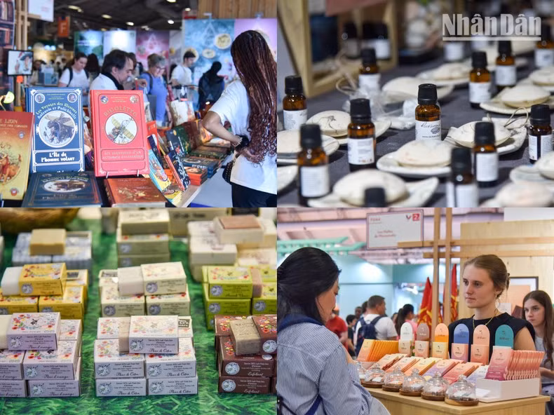 The Vietnamese pavilion draws interest from French and international visitors through cultural showcases and the promotion of crafts, agricultural goods, and other potential exports — part of a vibrant cultural mosaic at the fair. The Vietnamese pavilion draws interest from French and international visitors through cultural showcases and the promotion of crafts, agricultural goods, and other potential exports — part of a vibrant cultural mosaic at the fair.