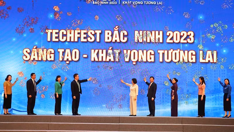 At the opening ceremony.