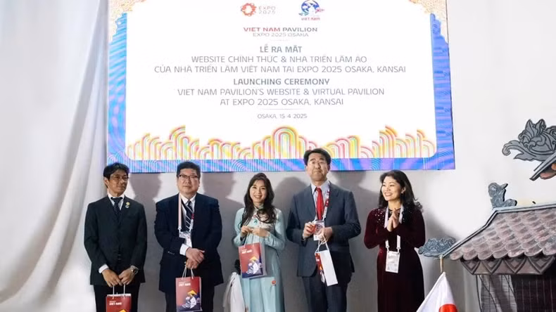 The launch ceremony of the Vietnam Virtual Exhibition House at Expo 2025.