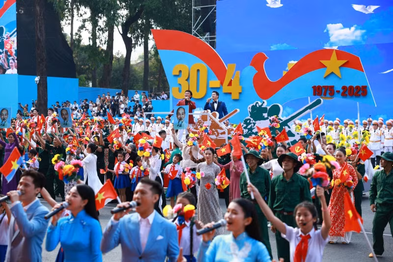 The song “The Country's Complete Joy” echoed during the celebration.
